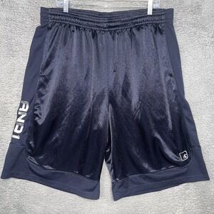 VTG AND1 Shorts Men's‎ 2XL XXL Blue Embroidered Logo Gym Basketball Athletic